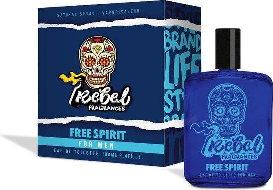 Rebel Fragrances Free Spirit Eau de Toilette Mannen - 100 ml - Mannen Parfum - Mannen Cadeautjes - Verleidelijk en Intrigerend Herengeur