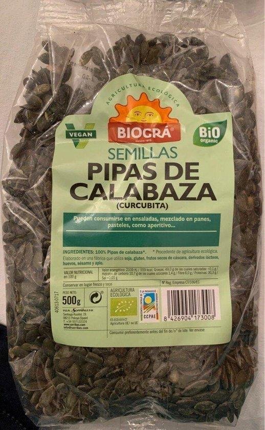 Biogra Pipas De Calabaza 500g Biogra Bio curcubita austr