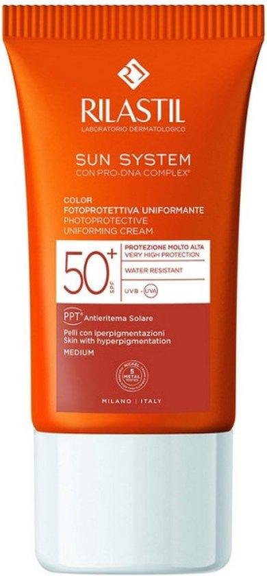 Zonnebrandcrme met Kleur Rilastil Sun System Spf 50+ (50 ml)