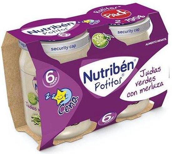 Nutriben Nutriba(c)n Potito Cena Bipack Judaas Verdes Con Merluza 2x 190g