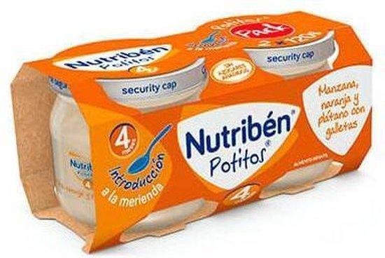 Nutriben Nutriba(c)n Potito Bipack Manzana, Naranja, Platano Y Galleta 2x 120g