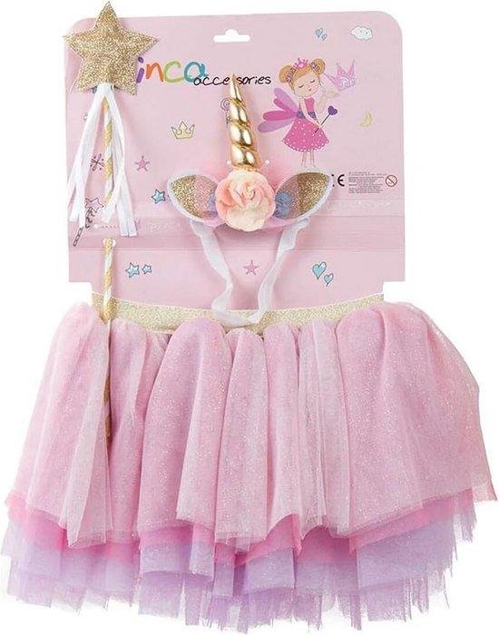 Tutu Inca Pink Unicorn 24-36 Months (3 Pieces)