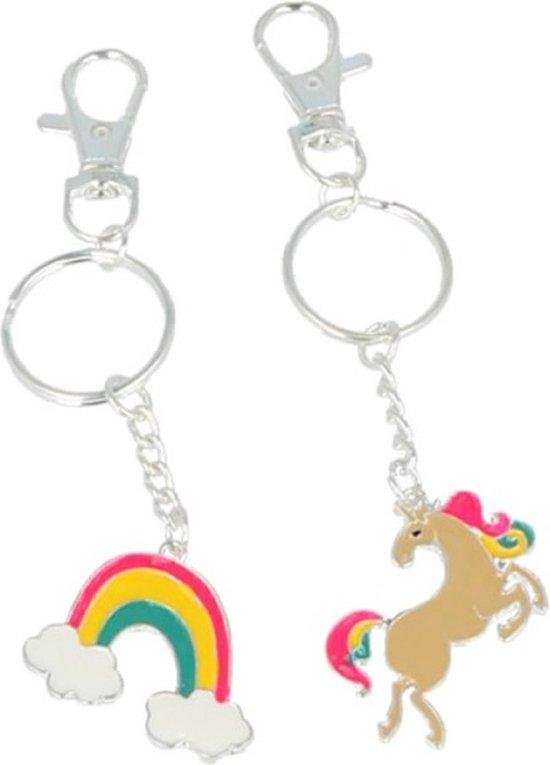 Inca Llaveros Unicornio-arcoiris Bff Set 2 Pcs