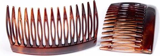 Ornamental comb Inca Peineta Concha Francesa Brown