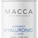 Intensief vochtinbrengende Crme Supremacy Hyaluronic Macca 0,25% Hyaluronzuur Droge Huid (50 ml)