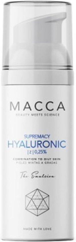 Intensief vochtinbrengende Crme Supremacy Hyaluronic Macca 0,25% Hyaluronzuur Combinatiehuid (50 ml)