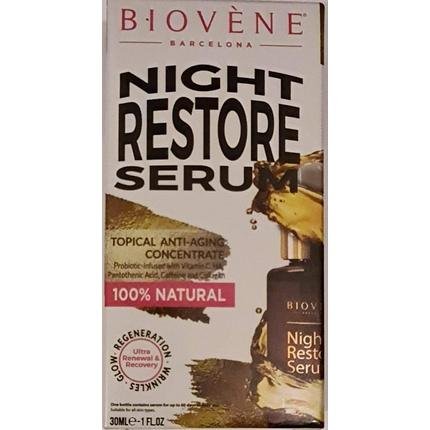 BiovEne Night Restore Super Glow Facial Serum Treatment 30 Ml