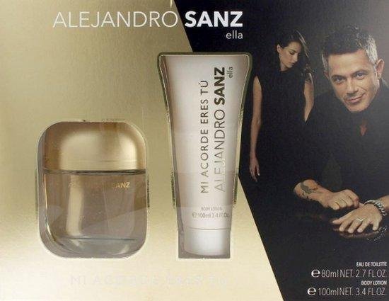 Alejandro Sanz Mi Acorde Eres T Woman Eau De Toilette Plus Body Lotion Set 2 Stuks