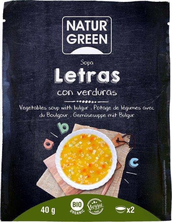 Naturgreen Sopa Letras Verduras 40g