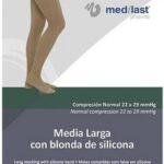 Media Medilast Larga Blonda De Silicona Beige T-p