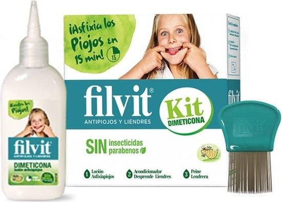 Filvit Dimeticona Anti Lice Lotion 125ml Set 3 Pieces