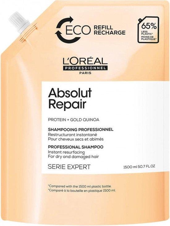L'Oreal - SE Absolut Repair Gold Quinoa Shampoo Refill - 1500ml