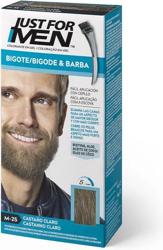 Anti-Veroudering Crme voor Ooggebied Just For Men Baard Brunette (15 ml)