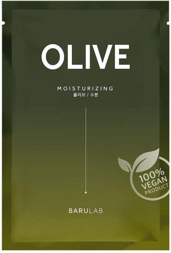 Vegan Koreaanse Sheet Masks - Barulab - The Clean Vegan Olive Mask 11 g - 1 stuk