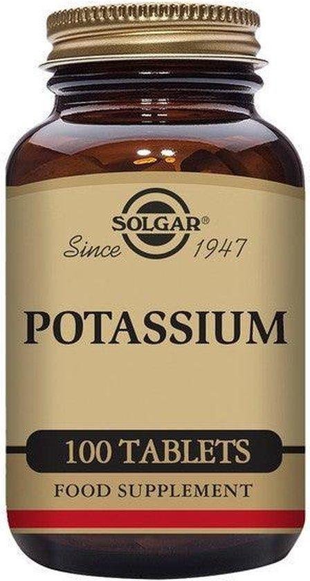 Mineralen - Kaliumgluconaat Solgar (100 tabletten)