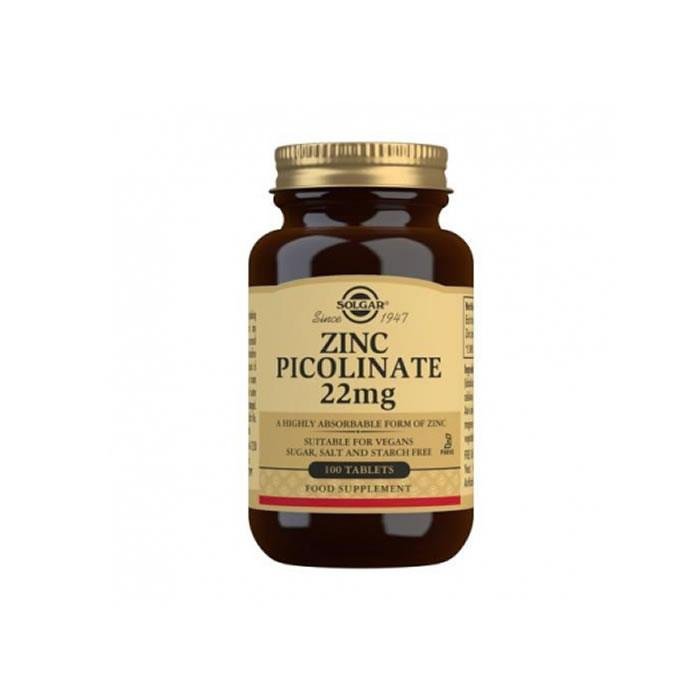 Solgar Picolinato Zinc 22 Mg 100 Comp
