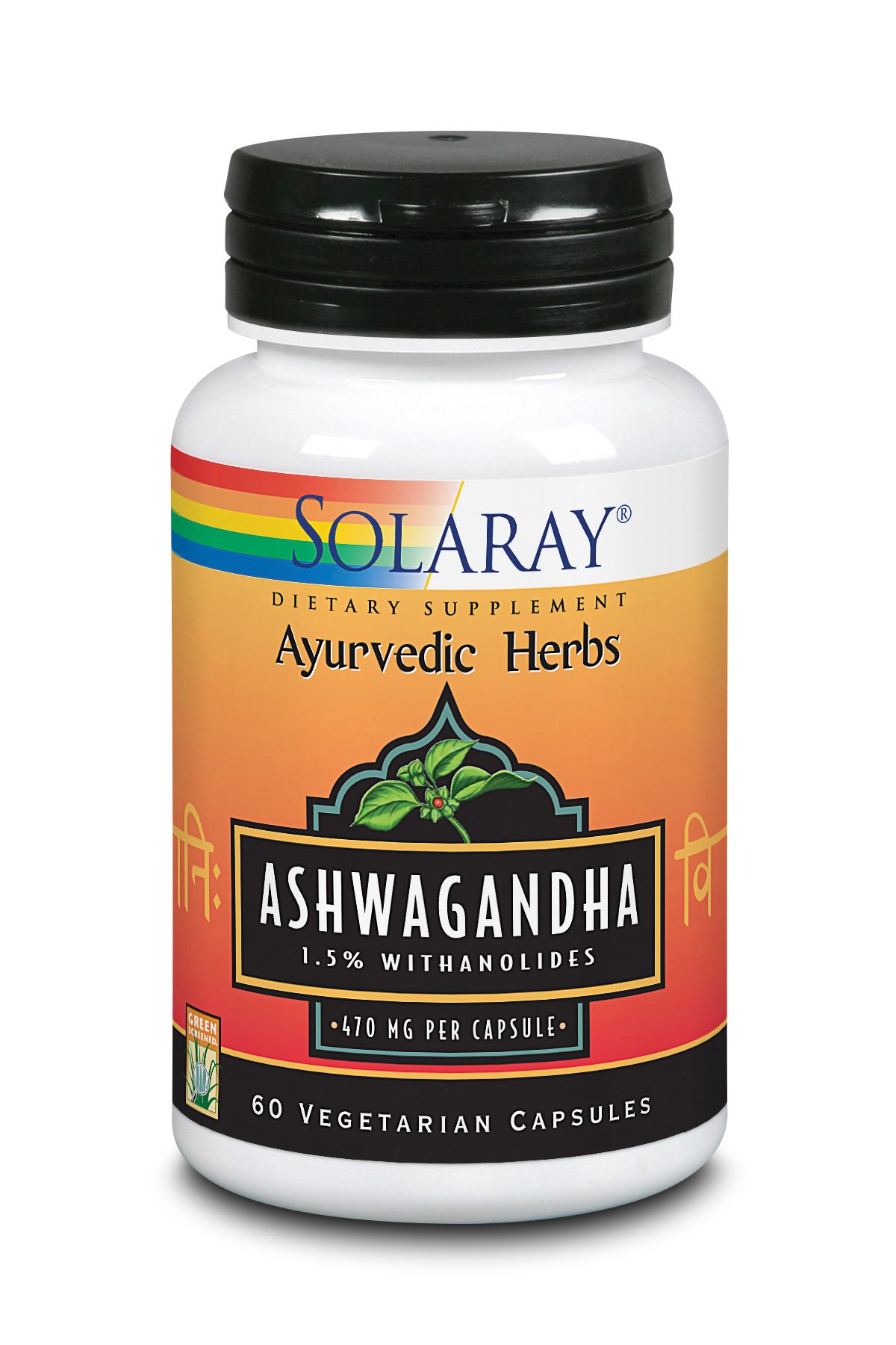 Ashwagandha 470 Mg 60 Caps Vegetales Solaray