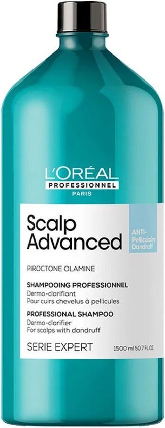 LOral Professionnel - Scalp Advanced - Anti-Roos - Shampoo voor de gevoelige hoofdhuid - 1500 ml
