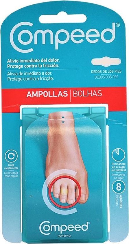 Blisters Between Toes Feet 8 Dressings By Compeed 8 Pcs