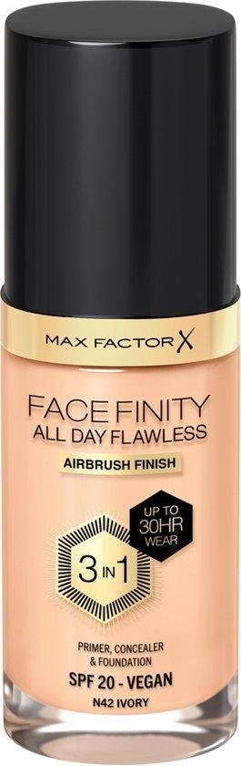 Max Factor Facefinity All Day Flawless 3 In 1 Foundation N42-Ivory 30ml