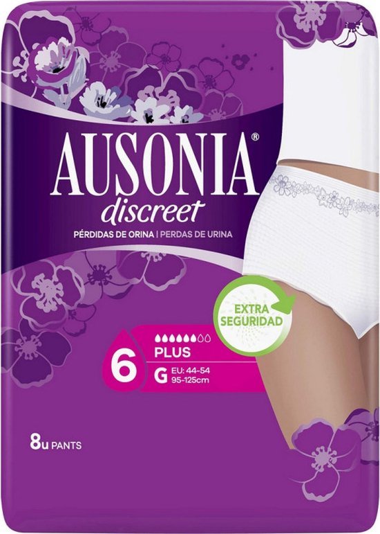 Discreet Boutique Plus Tg Pants 8 U By Ausonia 8 Pcs