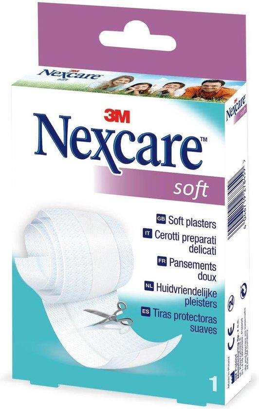 Nexcare Soft pleister 1 band, wit, 8 cm x 1 m, N051B