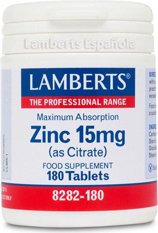 Lamberts Zink Citraat 15mg - 90 Tabletten - Mineralen