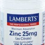 Voedingssupplement Lamberts Zinkcitraat 120 Stuks