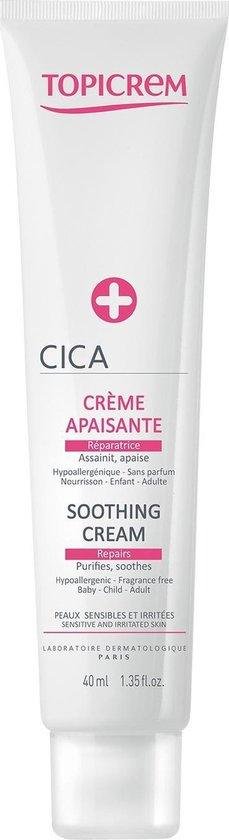 Topicrem Skin Care Cica Soothing Cream Creme Geirriteerde Huid 40ml