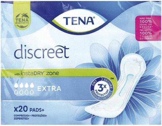 Normaal Maandverband zonder vleugels Tena Discreet Extra 20 Stuks