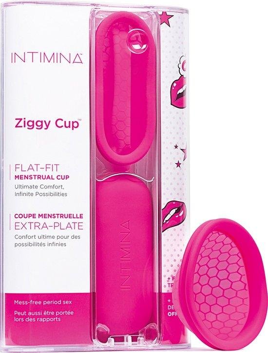 Intimina Ziggy Cup extra dunne herbruikbare menstruatiecup met plat design