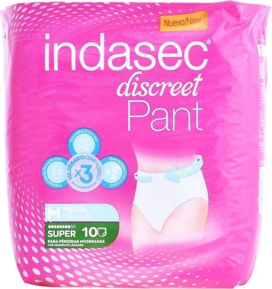 Incontinentie Luiers Pant Super Talla Mediana Indasec (10 uds)