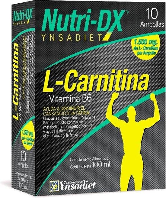 Voedingssupplement Naturtierra Nutri Dx L-carnitine Vitamine B6 (10 uds)