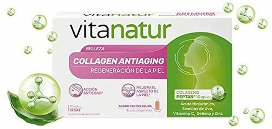 Voedingssupplement Vitanatur Vitanatur Anti-Aging Collageen (10 uds)