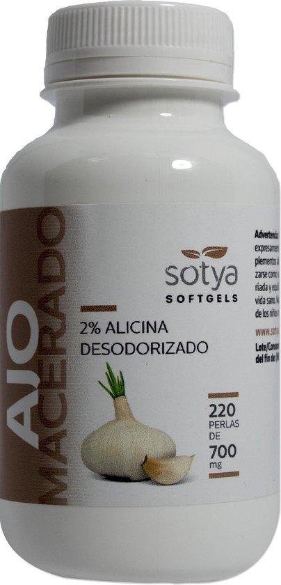 Sotya Ajo Macerado 700 Mg 220 Perlas