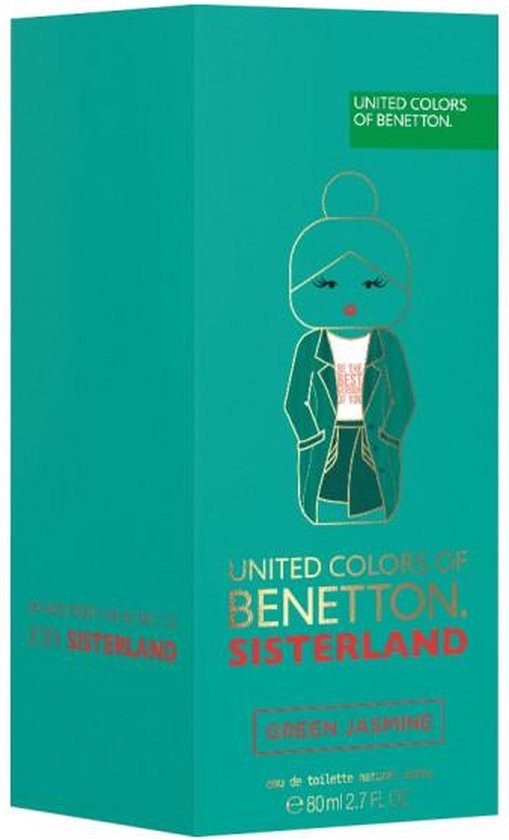 Damesparfum Benetton Sisterland Green Jasmine EDT (80 ml)