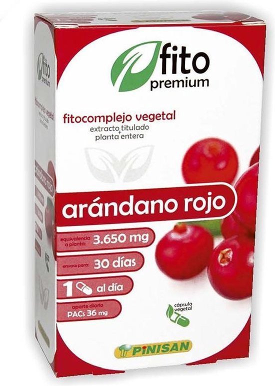 Pinisan Fitopremium Arandano Rojo 30 Caps