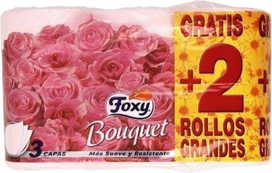 Foxy Bouquet Color Toilet Paper 3 Layers 4 + 2 Rolls