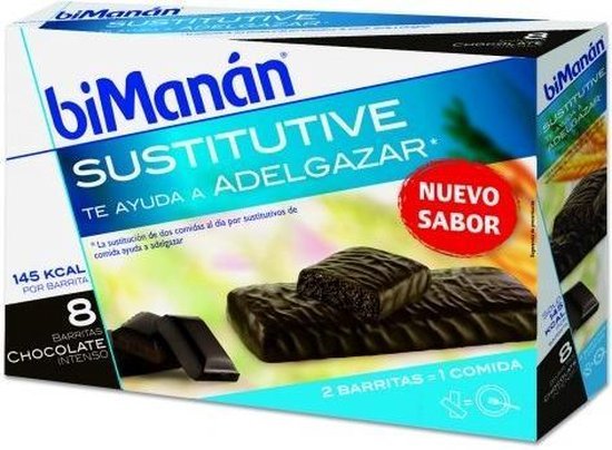 Bimanan Bimanan Sustitutive Barritas Chocolate Intenso 8 Uds