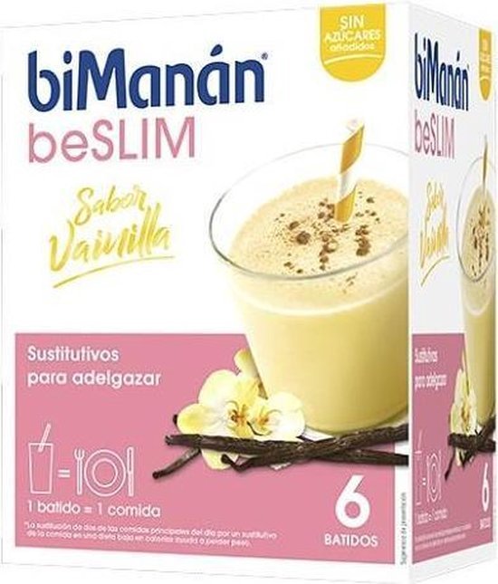 Bimanan Bimanan Beslim Batidos Vainilla 6 Unidades