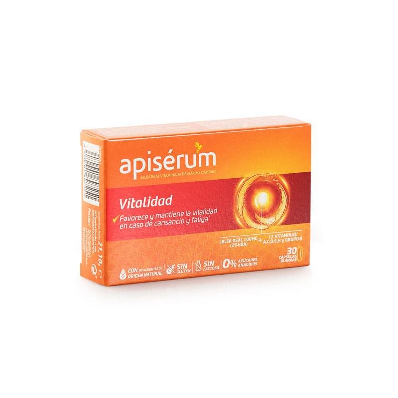 Vitality 30 Capsules By Apiserum 30 Pcs