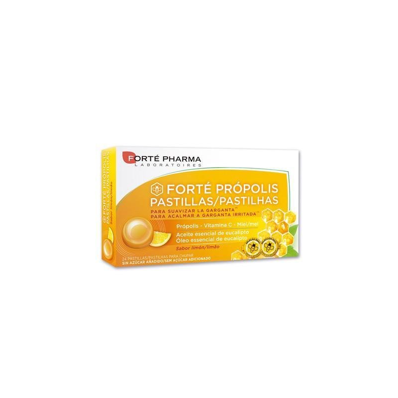 Fort Pharma Prpolis Miel Sabor Limn 24 Pastillas