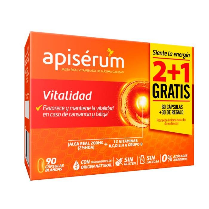 Vitality 90 Capsules By Apiserum 90 Pcs
