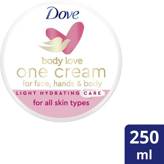 Dove Body Love Hydraterende Bodycrme - One Cream Light - verwennende vochtinbrengende crme voor een zijdezachte huid - 250 ml