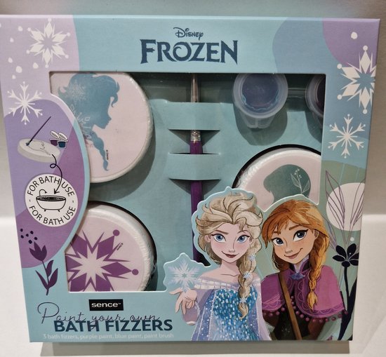 Disney Frozen paint your own bath fizzers set voor kinderen