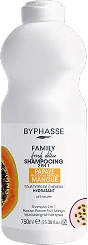 Shampoo and Conditioner Byphasse Family Fresh Delice Mango Passion Fruit Papaya (750 ml)