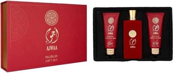 Ajwaa Concentrated geschenkset parfum, bodylotion en douchegel