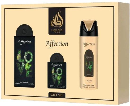 Affection Giftset 4pcs. 100 ml EDP + 20 ml EDP + Perfumed Spray + Pocketspray