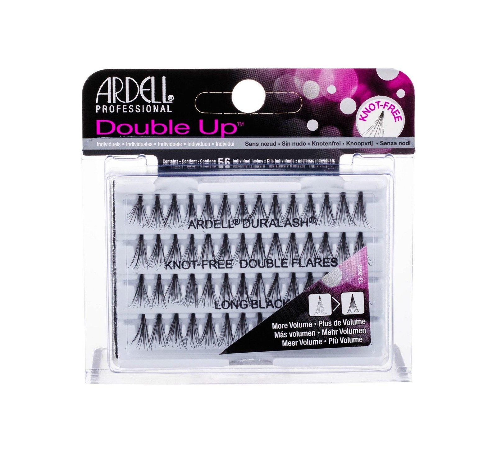 Ardell Professional Double Individuals Knot Free Double Flares Long Black