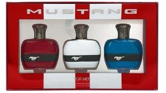 Set Ford: Mustang Blue, Eau De Toilette, For Men, 30 ml + Mustang Red, Eau De Toilette, For Men, 30 ml + Mustang White, Eau De Toilette, For Men, 30 ml